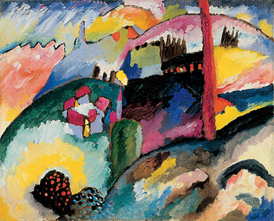 Landschaft mit Fabrikschornstein Wassily Kandinsky